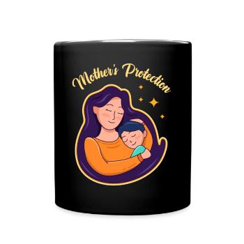 Design fort de la fête des mères - Mug uni - noir - Devant