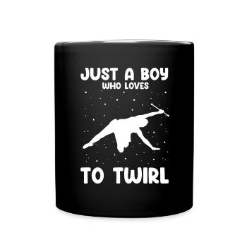 Gymnastik Design für Taktstock drehen - Tasse einfarbig - Schwarz - Vorne
