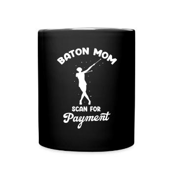 Stabdänzerin Design für Majorette - Tasse einfarbig - Schwarz - Vorne