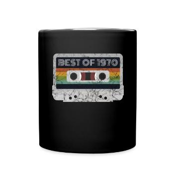 1970 Jahrgang | Best of 1970 | 1970 Retro Musik - Tasse einfarbig - Schwarz - Vorne