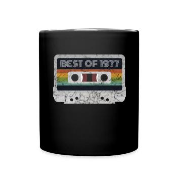 1977 Vintage | Best of 1977 | 1977 Retro Music - Full Colour Mug - black - Front