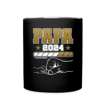 Father-to-be - Dad 2024 loading - Full Colour Mug - black - Front