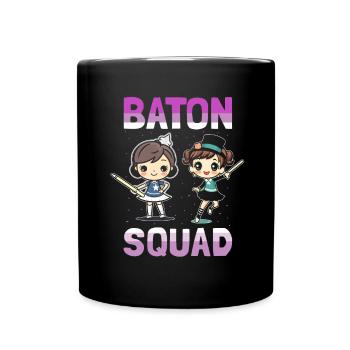 Stocktanz Design für Stabtänzerin - Tasse einfarbig - Schwarz - Vorne