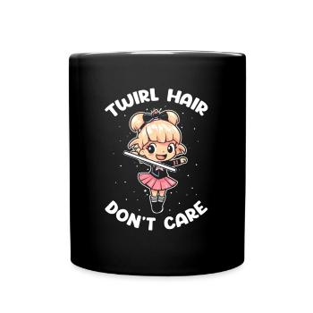 Stocktanz Design für Stabtänzerin - Tasse einfarbig - Schwarz - Vorne