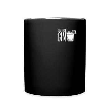 Gin Party - Tasse einfarbig - Schwarz - Vorne