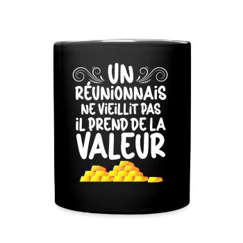 Homme Reunionnais De Grande Valeur - Mug uni - noir - Devant
