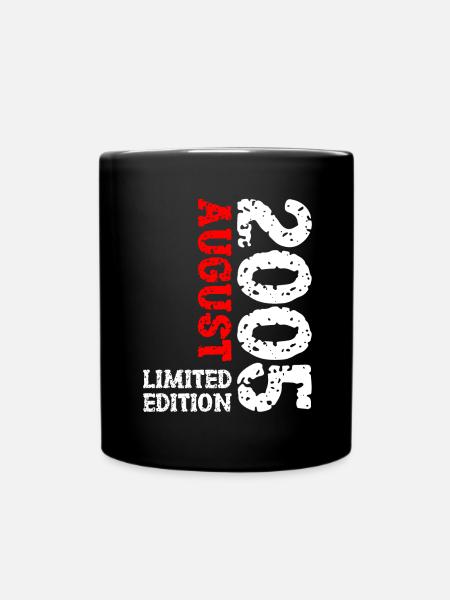 2005 Août Édition Limitée 18e Tenue d’anniversaire - Mug uni - noir