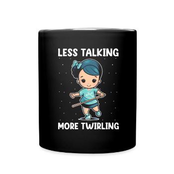 Stabdänzerin Design für Majorette - Tasse einfarbig - Schwarz - Vorne