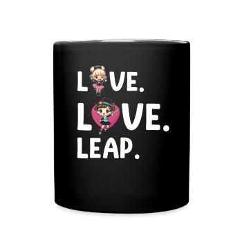 Gymnastik Design für Taktstock drehen - Tasse einfarbig - Schwarz - Vorne