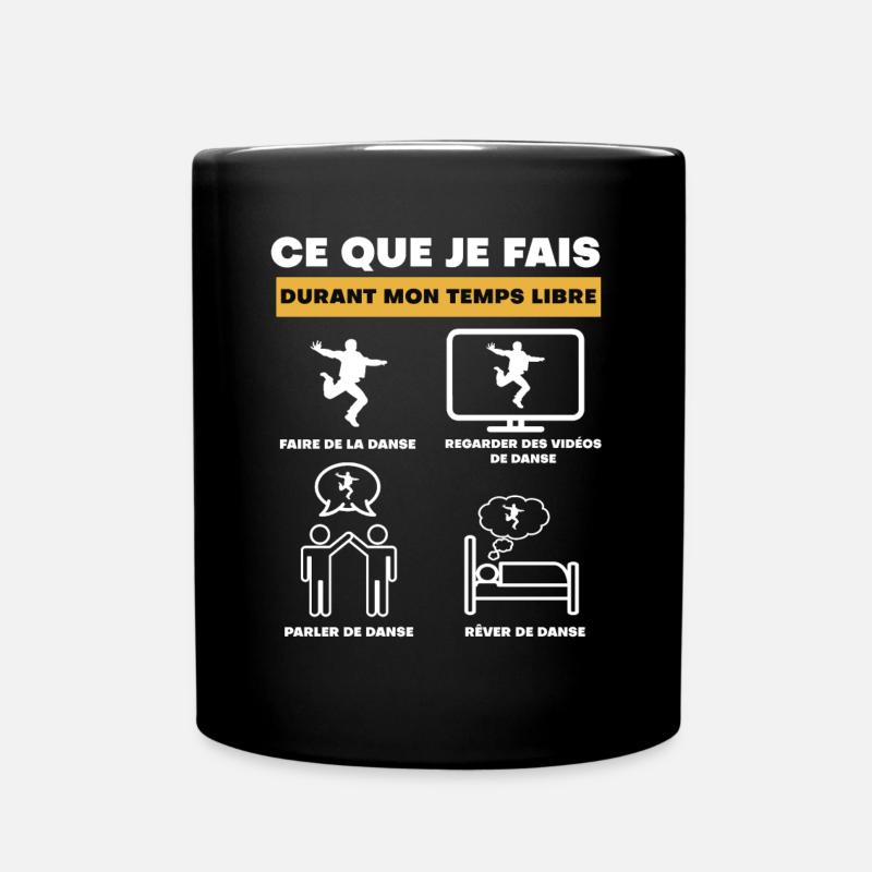 danse durant temps libre - Mug uni - noir