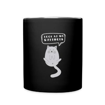 Cat Butthole - Full Colour Mug - black - Front