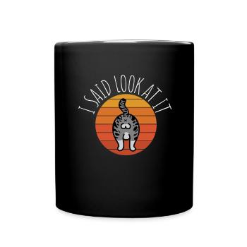 Cat Butthole - Full Colour Mug - black - Front