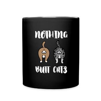 Cat Butthole - Full Colour Mug - black - Front