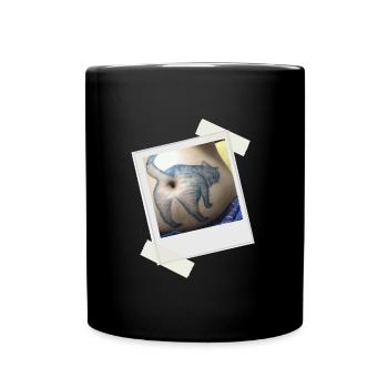Cat Butthole - Full Colour Mug - black - Front