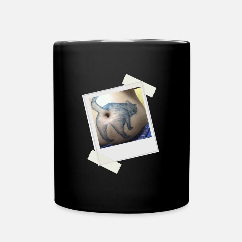 Cat Butthole - Tasse einfarbig - Schwarz