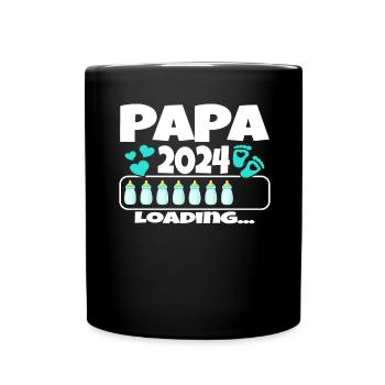 Father-to-be - Dad 2024 loading - Full Colour Mug - black - Front