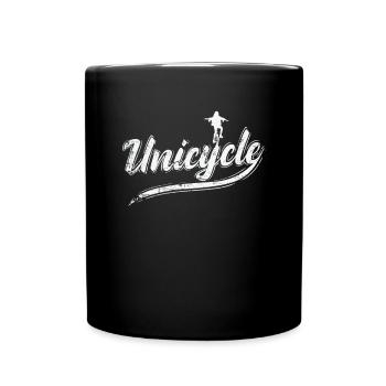 Unicycle Balance Sport Hobby - Tasse einfarbig - Schwarz - Vorne