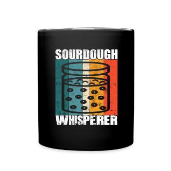 Sourdough Whisperer - Bread Baking Fans - - Full Colour Mug - black - Front