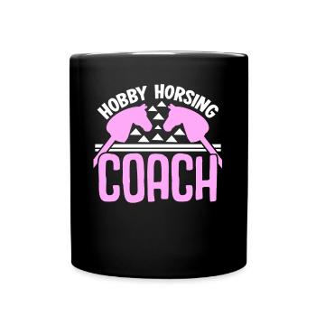 Hobby Horse Riding Hobbyhorse - Full Colour Mug - black - Front