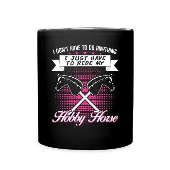 Hobby Horse Rider Hobbyhorse - Mug uni - noir - Devant