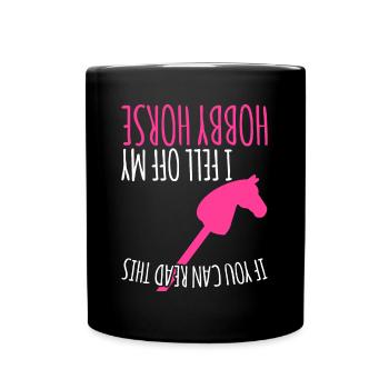 Hobby Cheval Équitation Hobbyhorse - Mug uni - noir - Devant
