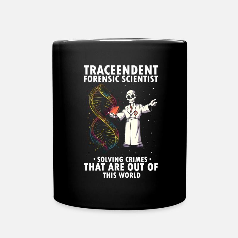 Forensik und forensische Wissenschaft - Tasse einfarbig - Schwarz