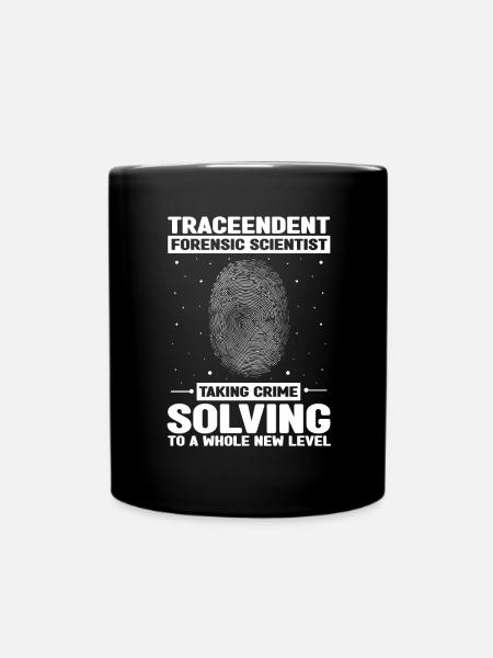 DNA-Analyst und Kriminallabor - Tasse einfarbig - Schwarz