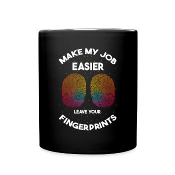 Forensik und forensische Wissenschaft - Tasse einfarbig - Schwarz - Vorne