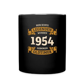 De vraies légendes sont nées en 1954 70e anniversaire - Mug uni - noir - Devant