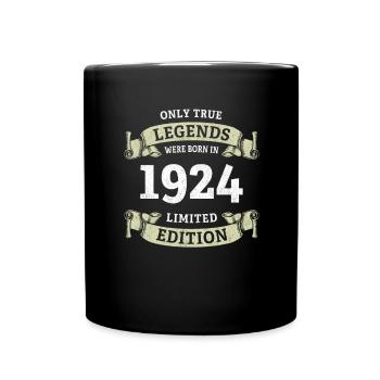 De vraies légendes sont nées en 1924 100e anniversaire - Mug uni - noir - Devant