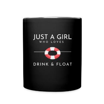 Summer Float Trip River Tube Tubing - Tasse einfarbig - Schwarz - Vorne