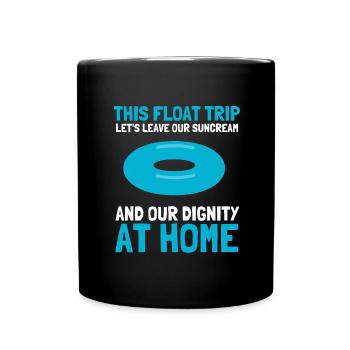 Summer Float Trip River Tube Tubing - Tasse einfarbig - Schwarz - Vorne