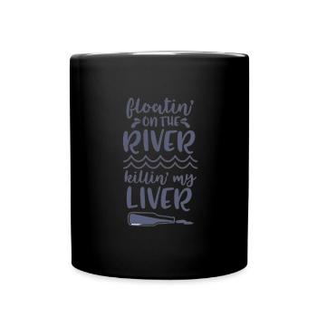Summer Float Trip River Tube Tubing - Tasse einfarbig - Schwarz - Vorne