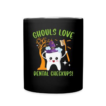 Mortuary snatchers love dental care - Full Colour Mug - black - Front