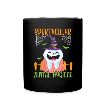 Hygiène dentaire spooctaculaire. - Mug uni - noir - Devant
