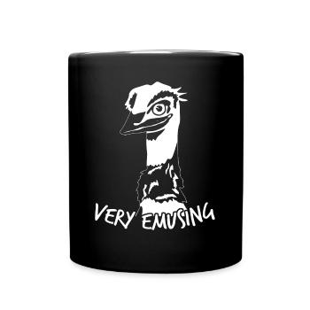 Emu Funny Emus - Full Colour Mug - black - Front