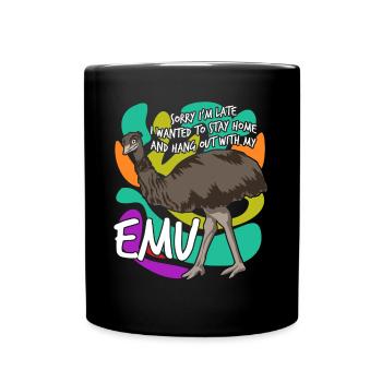 Emus Emu - Full Colour Mug - black - Front