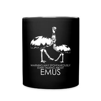 Emus Australia Holidays Emu - Full Colour Mug - black - Front