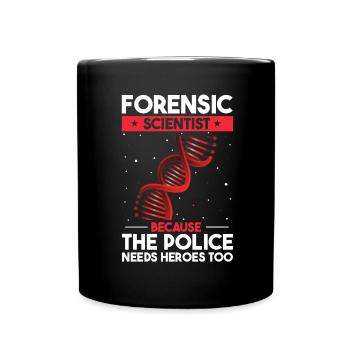 Gerichtsmediziner und Forensischer Analyst - Tasse einfarbig - Schwarz - Vorne