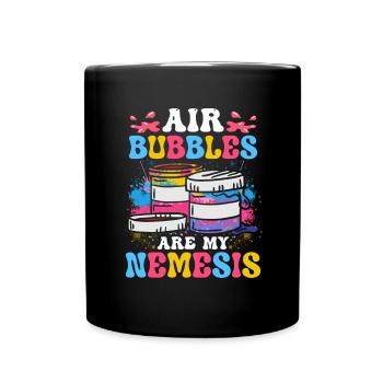 Cool Artist Art Acrylic Painting Casting Color - Full Colour Mug - black - Front