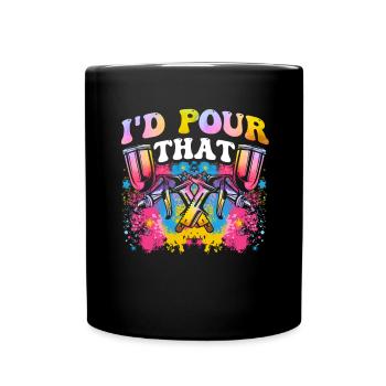 Cool Artist Art Acrylic Painter Casting Color - Full Colour Mug - black - Front