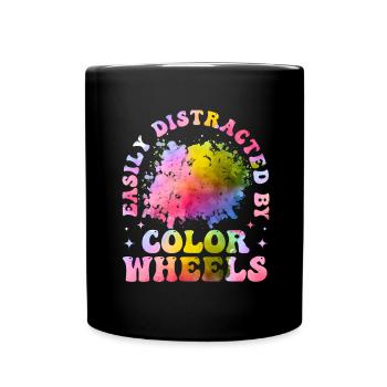 Cool Artist Art Acrylic Painter Casting Color - Full Colour Mug - black - Front