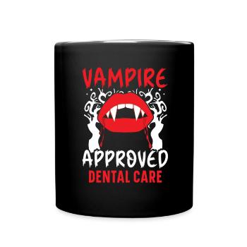 Soins dentaires adaptés aux vampires. - Mug uni - noir - Devant