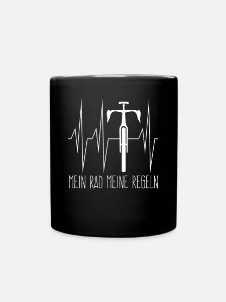 Radfahren Radsport Radfahrer - Tasse einfarbig - Schwarz