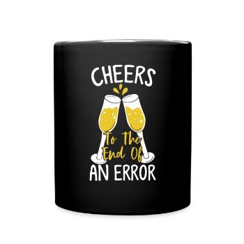 End Of An Error Funny Divorce Happy Divorce End - Full Colour Mug - black - Front