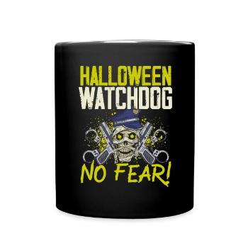 Halloween watchdog, fear not! Policeman Halloween - Full Colour Mug - black - Front