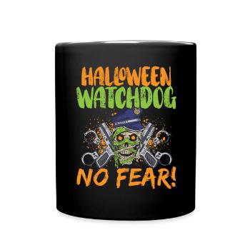 Halloween watchdog, fear not! Policeman Halloween - Full Colour Mug - black - Front