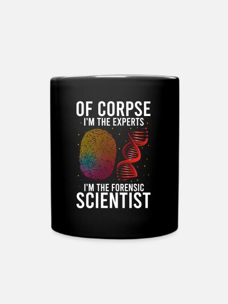 Forensischer Wissenschaftlicher Ermittler - Tasse einfarbig - Schwarz