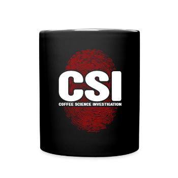 Forensischer Wissenschaftler und Kriminallabor - Tasse einfarbig - Schwarz - Vorne