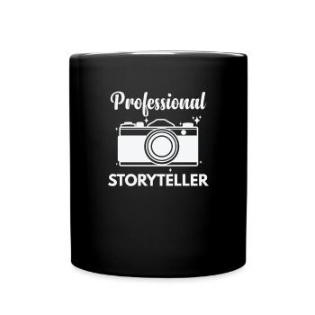 Professional Storyteller Photographer Camera - Full Colour Mug - black - Front